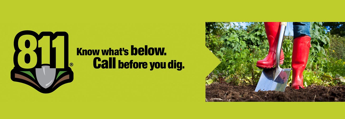 call 811 before you dig